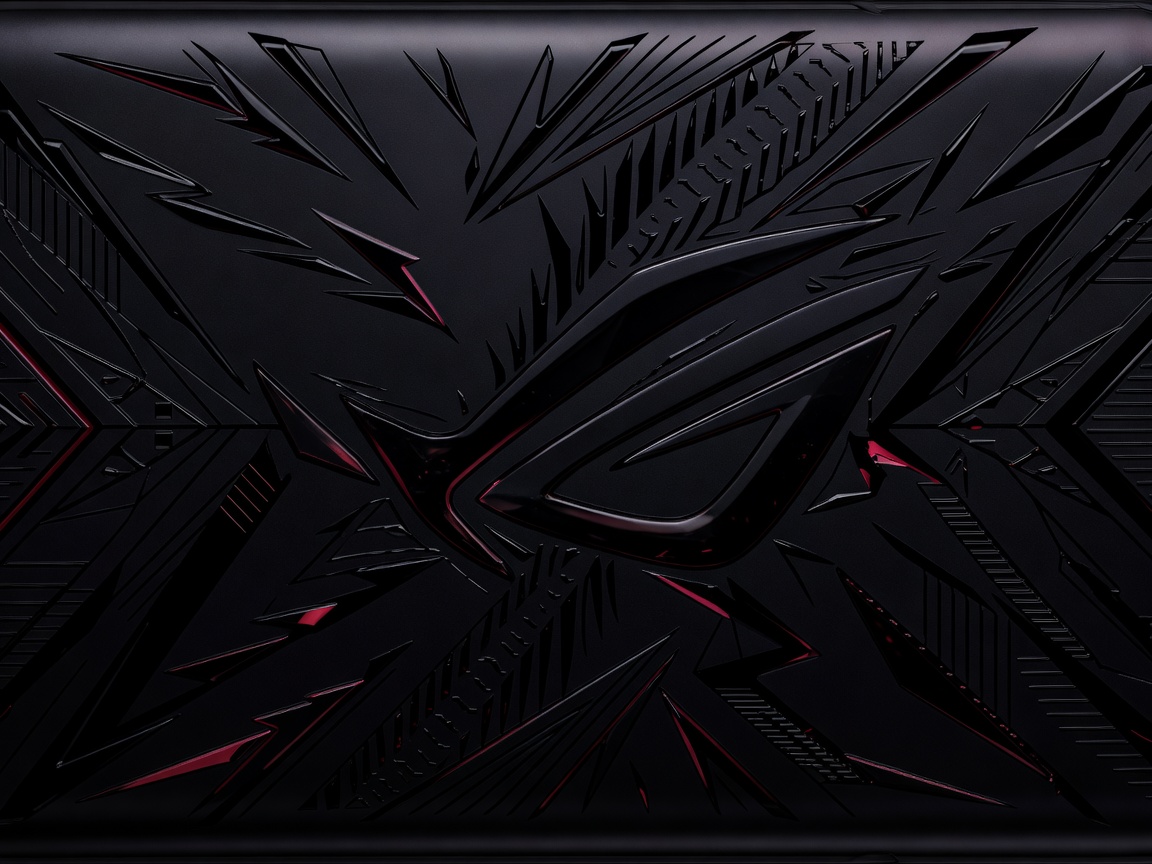 Dark aggressive patterns representing ASUS ROG Phone 8 Pro gaming style